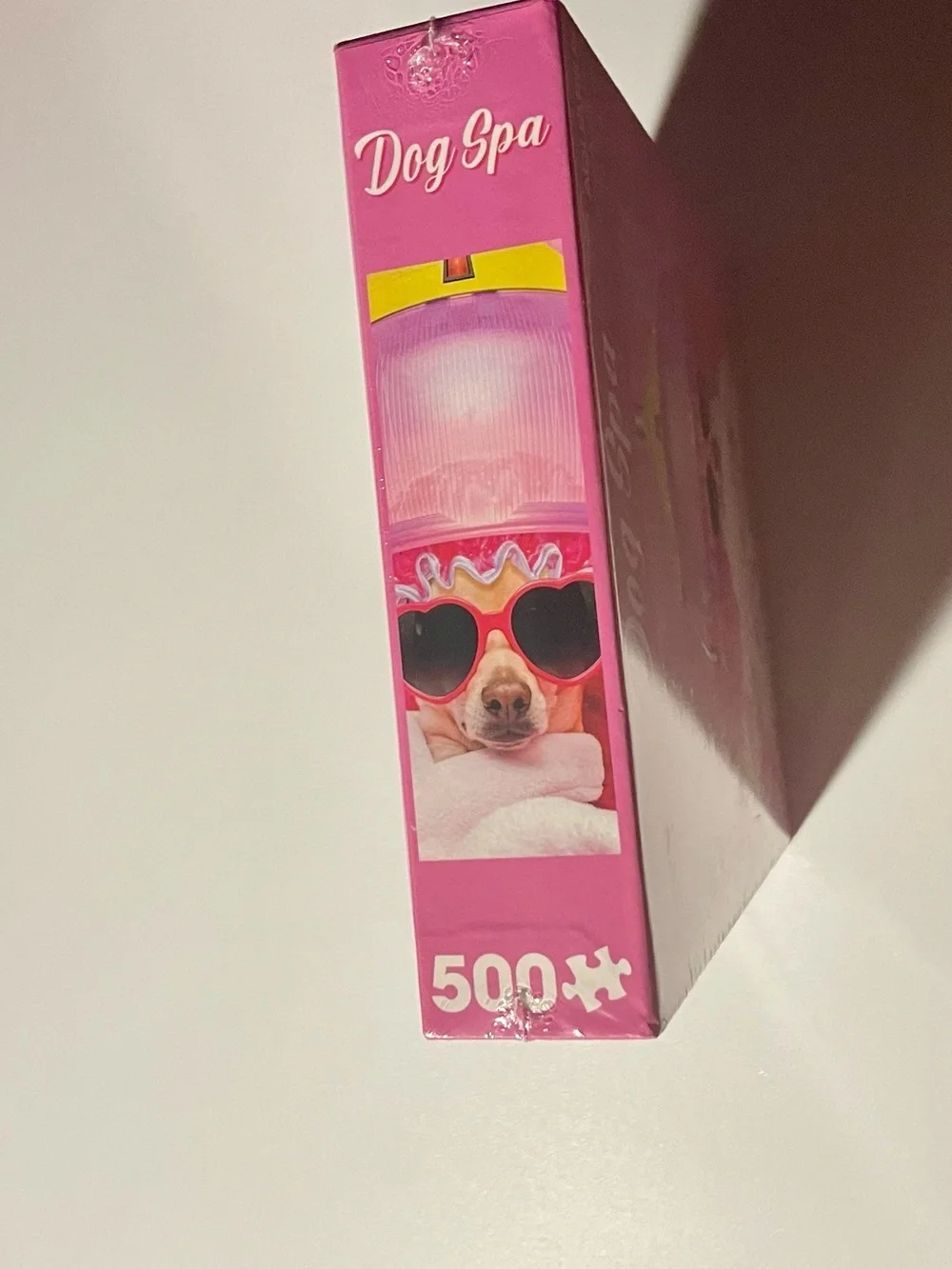 Aquarius Dog Spa 500 Piece Jigsaw Puzzle Chihuahua Pink Funny Cute NEW Sealed